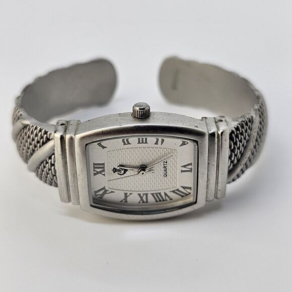 2X Women's Cuff Watch 19 & 23MM Multicolor Case Bracelet 6" Wrist New Battery - Picture 11 of 16